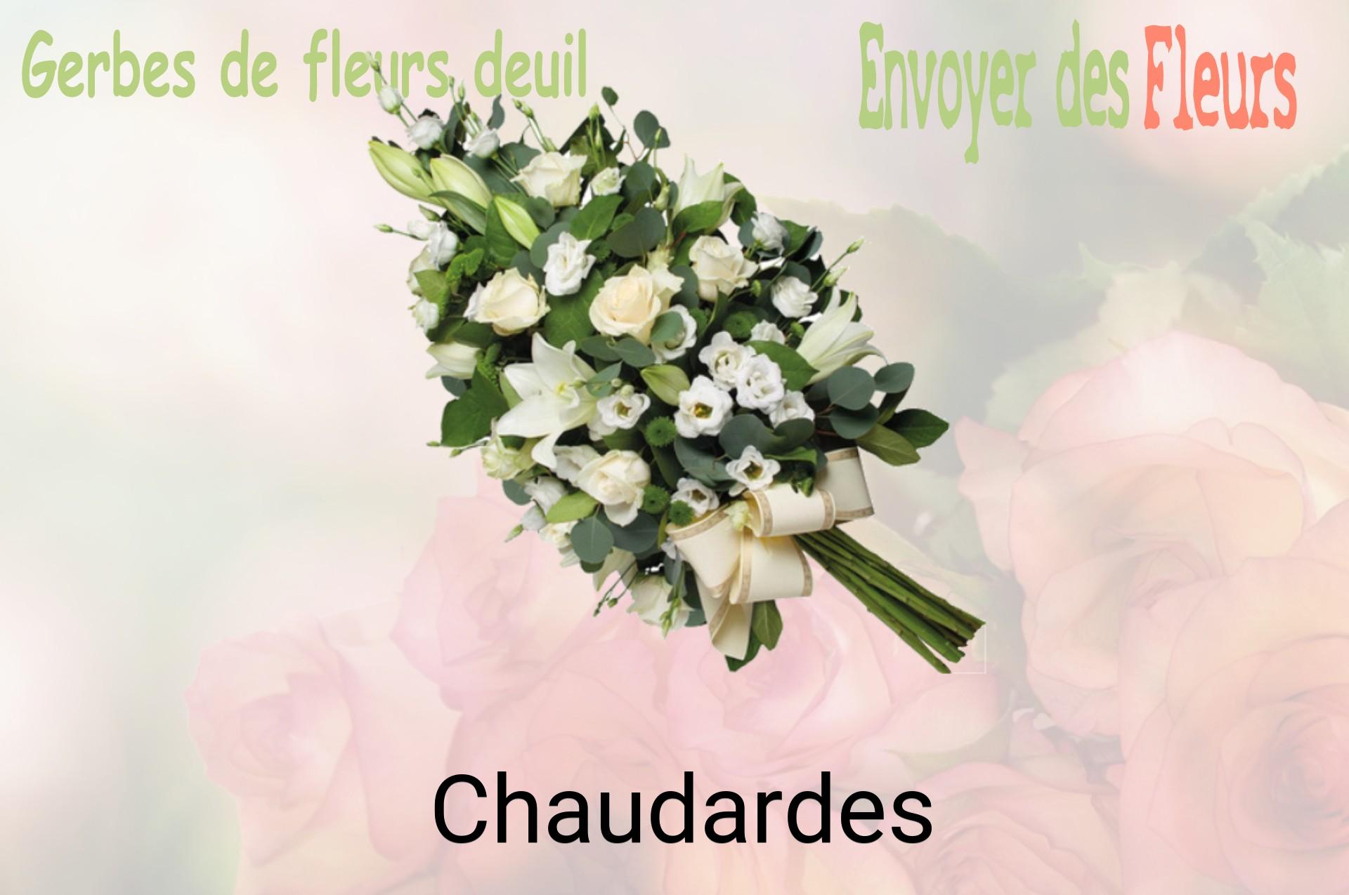 Gerbe de fleurs de deuil livrée à Chaudardes